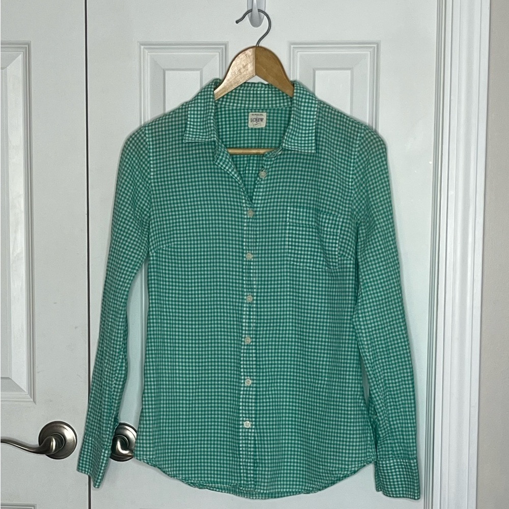 J. Crew Women’s Perfect Plaid Button Down